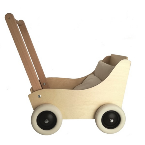 PRAM BEECH WITH NATURAL FABRIC