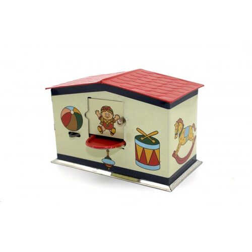 Tin Treasure Money Bank - Not a Toy - Collectible Item 
