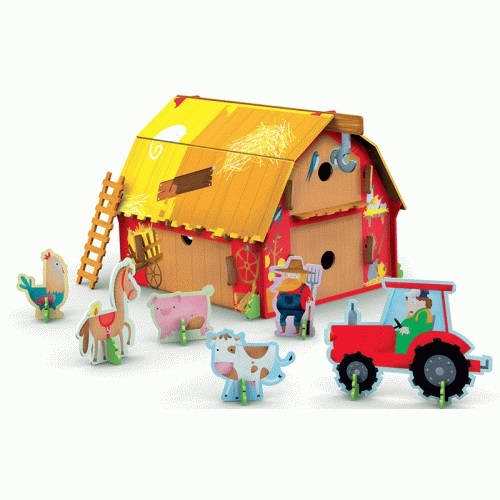 3D Assemble, Build and Book - Farm