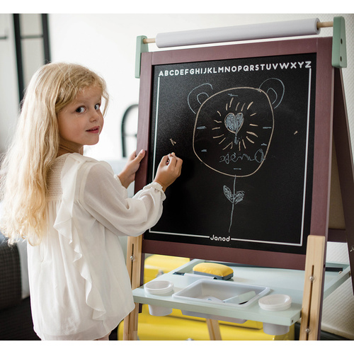 Height Adjustable Blackboard Burgundy