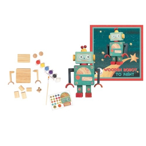 EGMONT WOODEN ROBOT TO PAINT