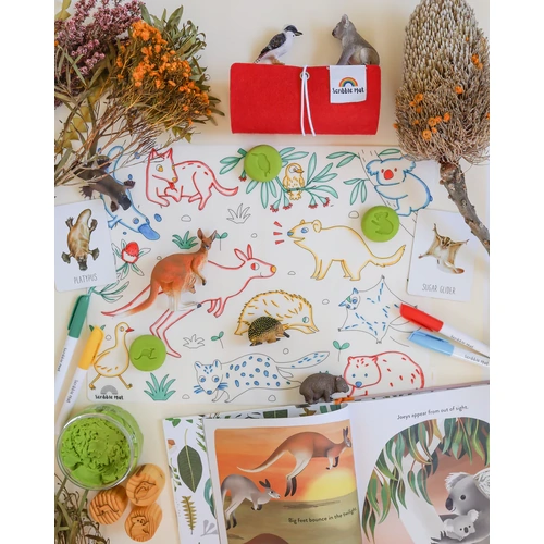 Baby Australian Animals Reusable Scribble Mat