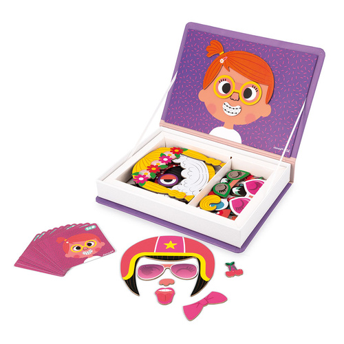 Girls Faces Magnetic Book