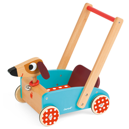 Janod - Crazy Doggy Cart (49cm)
