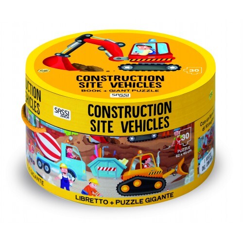 Book and Giant Puzzle - Construction (30 piece)