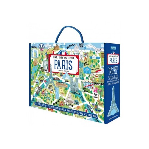 Puzzle and Book Set - Paris (140 pce)