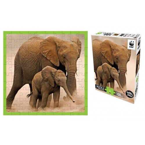 WWF Elephants Puzzle(100 piece)