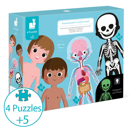 Janod - Body Puzzles (100 piece)