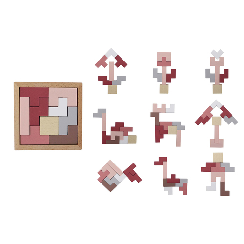 Tetris and Tangram Brainteasers [Colour: Red] [Type: Tetris]