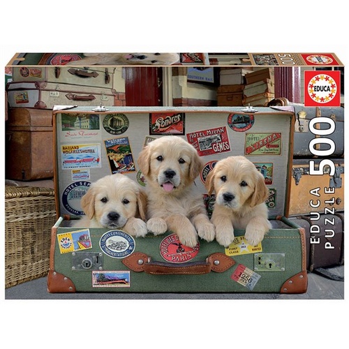 Puppies In The Luggage (500 piece)