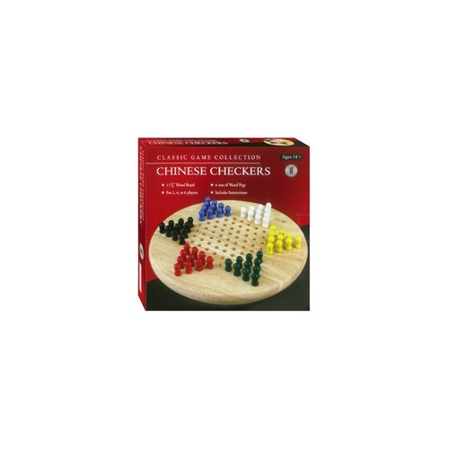 Chinese Checkers Wood W.Pegs