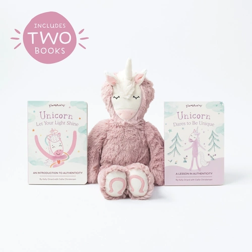 Slumberkins- Unicorn's Authenticity Plush Set - with 2 Books