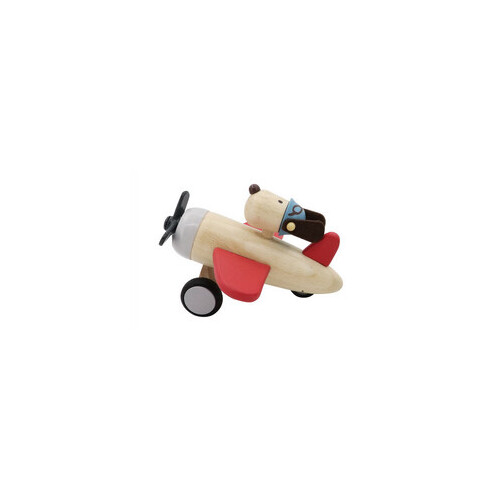 Retro Plane with Cute Dog (Medium)
