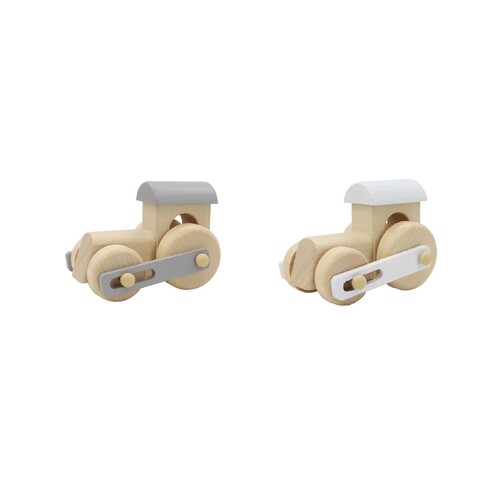Wooden Train Engine (Calm & Breezy) [Colour: White]