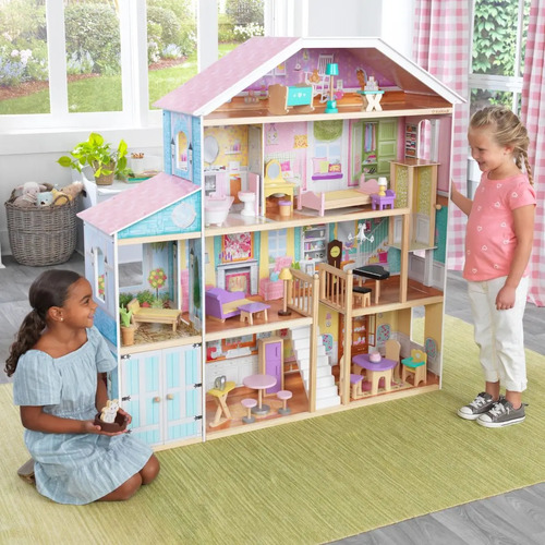 Grand View Mansion Dollhouse with EZ Kraft Assembly